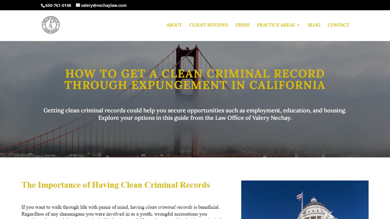 How to Get a Clean Criminal Record – The Law Office of Valery Nechay